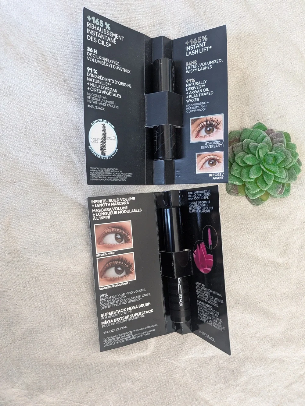 🌸 MACStack Mascara Black Two Mini Duo NWT